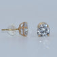 14K Gold | Stud CZ Earrings