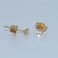 14K Gold | Stud CZ Earrings