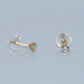 14K Gold | Stud CZ Earrings