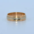 19.2K Portuguese Gold | Raised Geometric 4.7mm