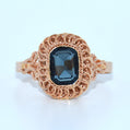 19.2K Portuguese Gold | Vintage Emerald Cut Stone Ring