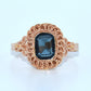 19.2K Portuguese Gold | Vintage Emerald Cut Stone Ring