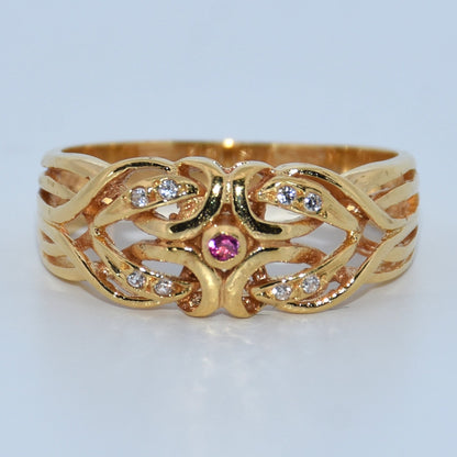 19.2K Portuguese Gold | Fancy Knot Ring