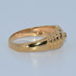 19.2K Portuguese Gold | Sapphire Ribbed Ring