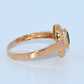 19.2K Portuguese Gold | Elongated Emerald Oval Ring