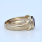 19.2K Portuguese Gold | Round Ring Vintage Amethyst