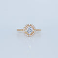 14K Gold | CZ Double Halo