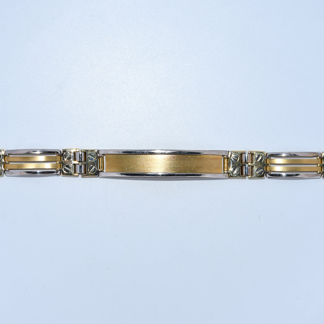 14K Gold | Two Tone ID Bracelet