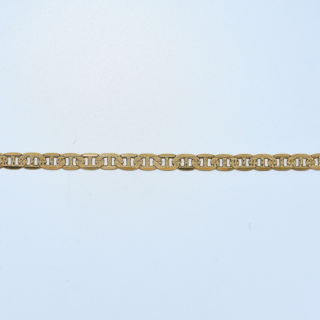 14K Gold | Diamond Cut Mariner Bracelet