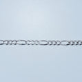 14K Gold | WG Figaro Bracelet