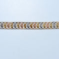 14K Gold | Tricolor Gold Heart Link Bracelet