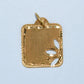 19.2K Portuguese Gold | Small Floral Cut out Pendant
