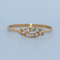 19.2K Portuguese Gold | Crossover CZ Ring