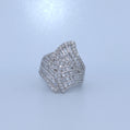 Sterling Silver | Overlapping CZ Ring