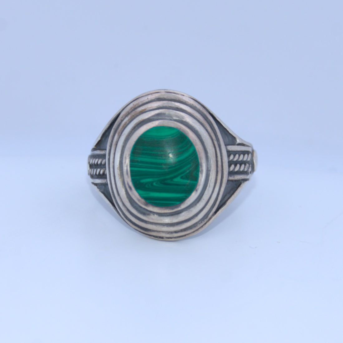 Sterling Silver | Malachite Ring