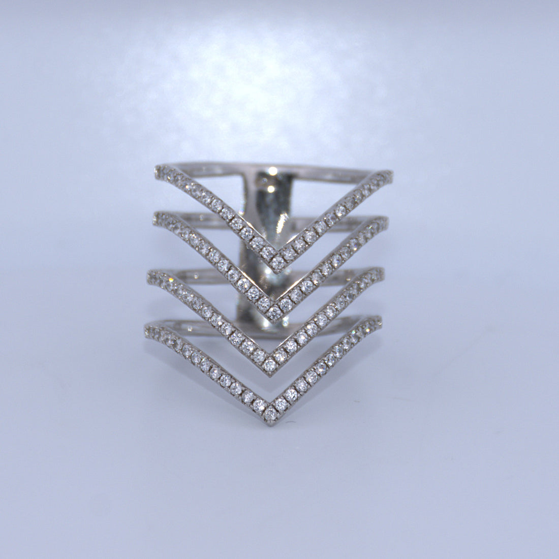 Sterling Silver | Arrow CZ Ring