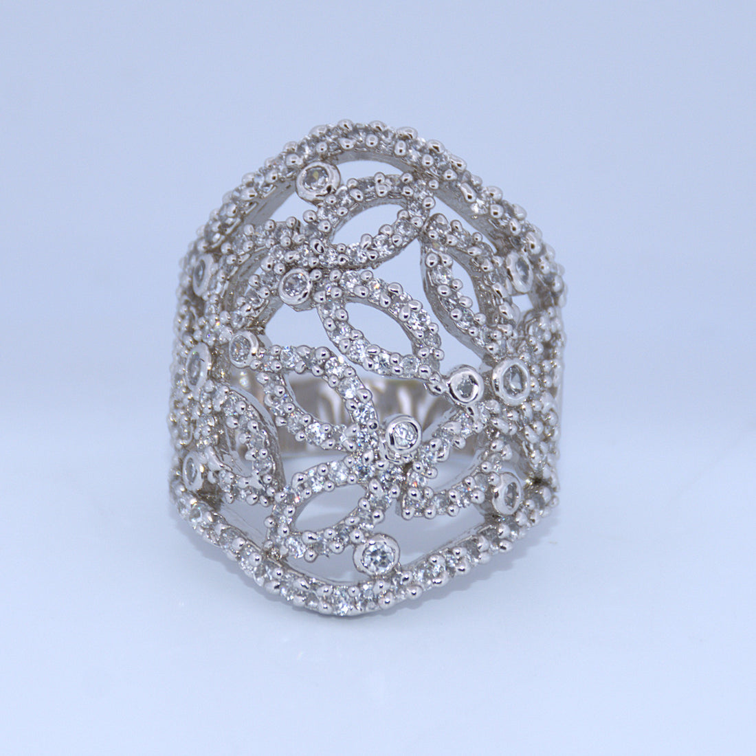 Sterling Silver | Wildflower CZ Ring
