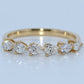 14K Gold | YG .533cttw Pear Lab Diamond Wedding/Anniversary Band