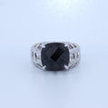 Sterling Silver | Black Onyx Woven Ring