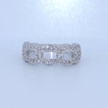 Sterling Silver | Link CZ Ring