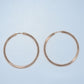 19.2K Portuguese Gold | Large Endless Hoop (Argolas) Earrings
