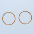 19.2K Portuguese Gold | Medium Endless Hoop (Argolas) Earrings