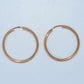 19.2K Portuguese Gold | Medium Traditional Endless Hoop (Argolas) Earrings