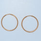 19.2K Portuguese Gold | Medium Traditional Endless Hoop (Argolas) Earrings