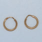 19.2K Portuguese Gold | Small Endless Hoops (Argolas) Earrings
