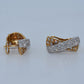 19.2K Portuguese Gold | White and Yellow Gold X Earrings