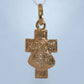 19.2K Portuguese Gold | Small Sacred Heart Of Jesus Cross Pendant