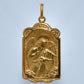 19.2K Portuguese Gold | Large Guardian Angel Pendant