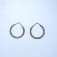 Sterling Silver | Laser Cut Hoops