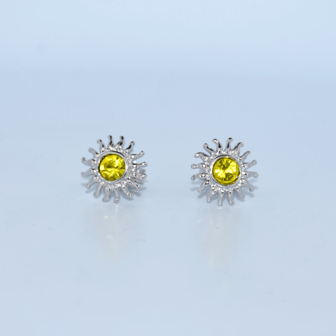 Sterling Silver | Sun Earrings