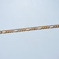 19.2K Portuguese Gold | Figaro Bracelet 7.5" 3.3mm