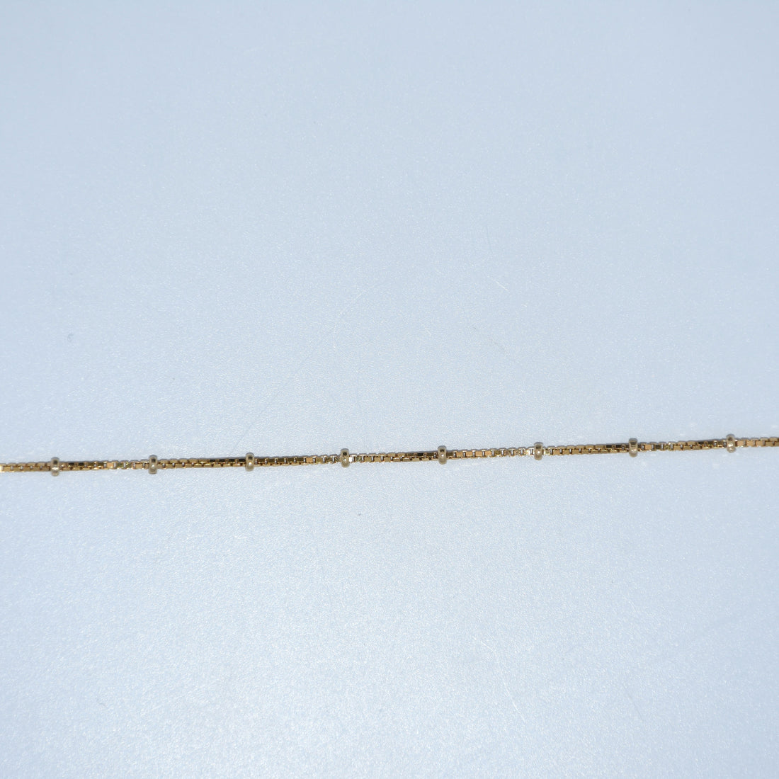 19.2K Portuguese Gold | Beaded Box Anklet