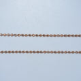 14K Gold | Rose Gold Rope Chain 18in