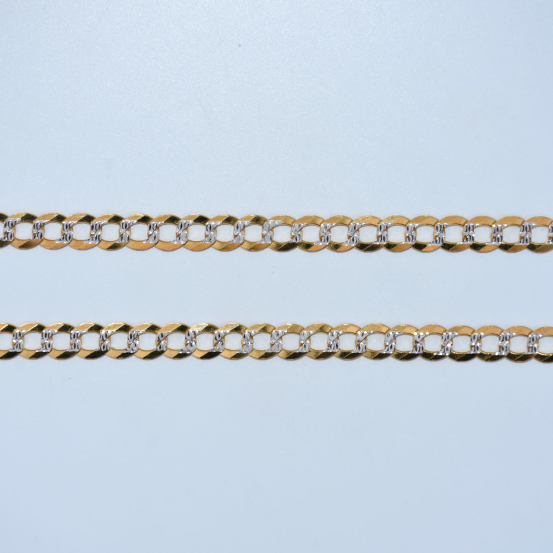 14K Gold | Diamond Cut Curb Chains