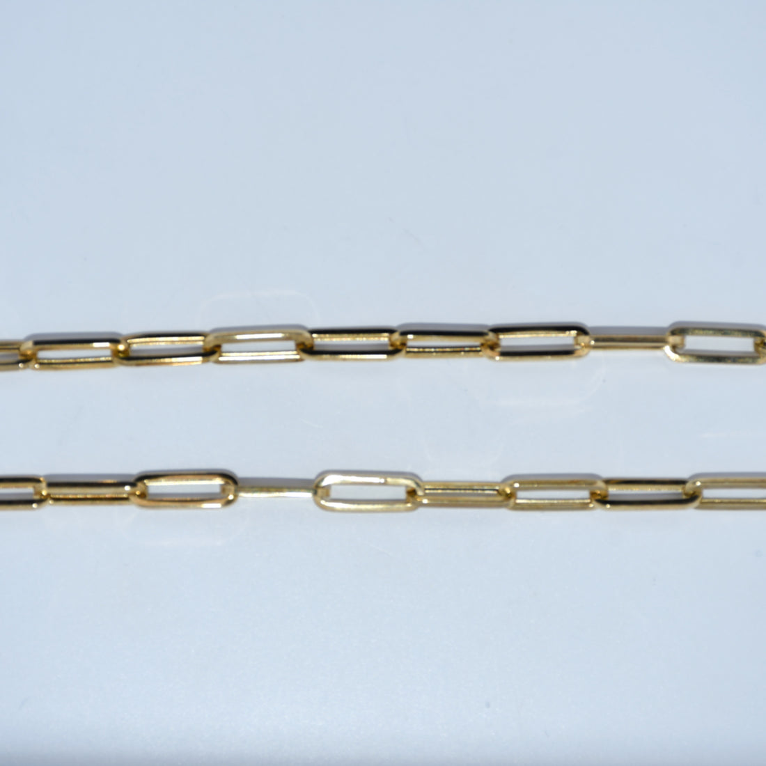 14k gold paperclip necklace