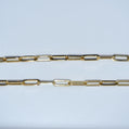 14k gold paperclip necklace