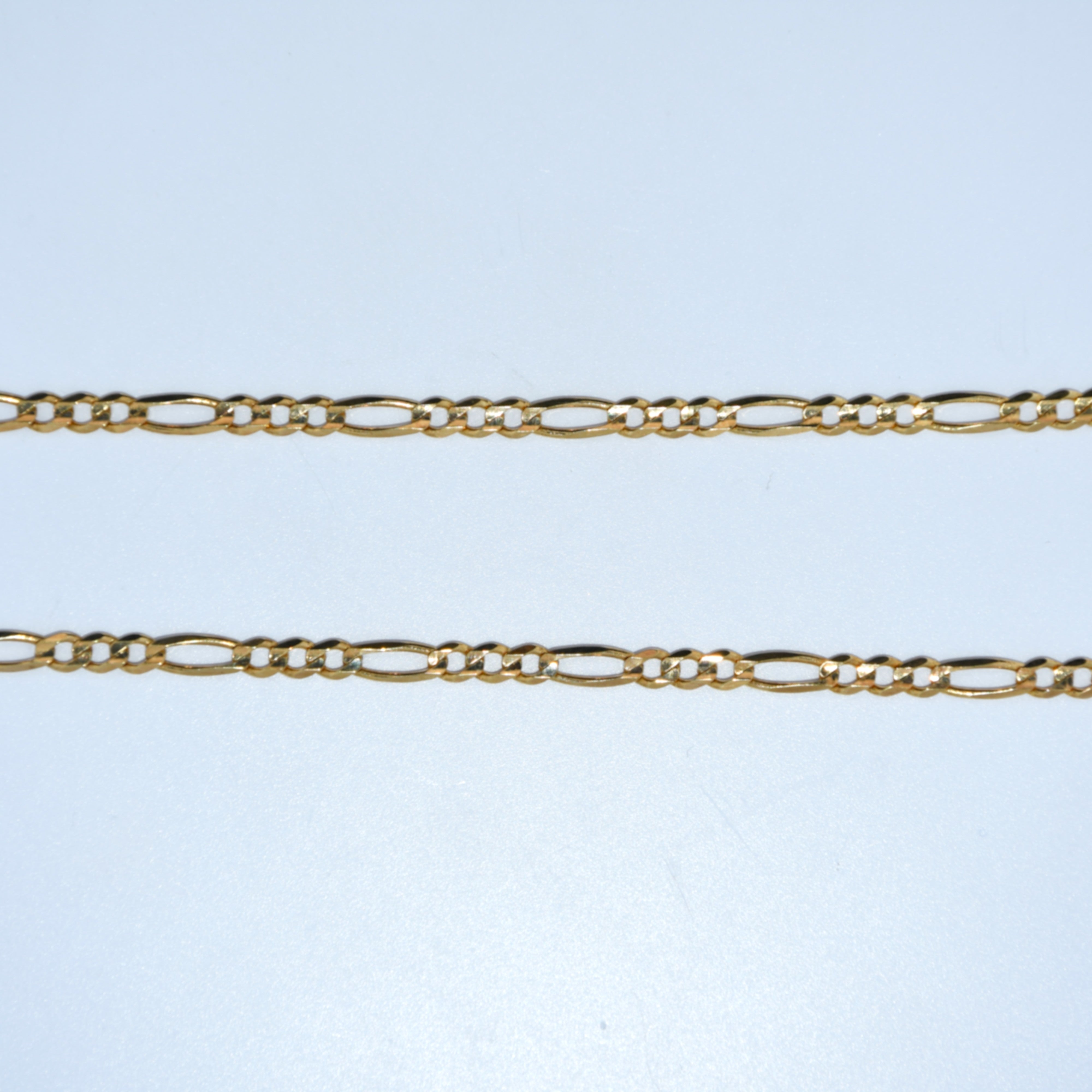 14k gold figaro chain