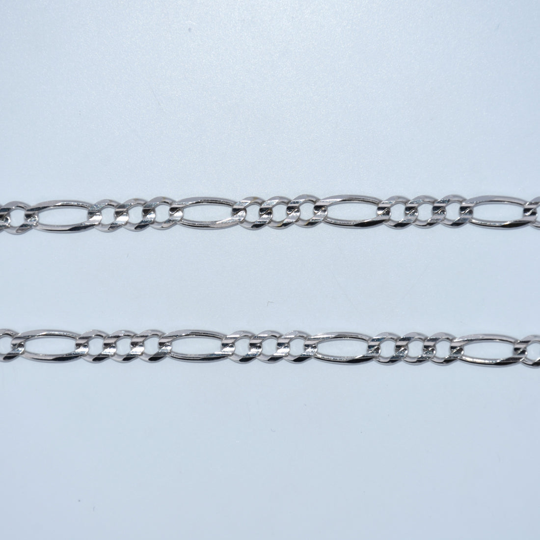 14K Gold | WG Figaro Chain