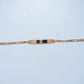 19.2K Portuguese Gold | Kids ID Figaro Bracelet 6" With Adjustable Links