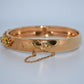 19.2K Portuguese Gold | Bangel w/ Floral Design 10mm