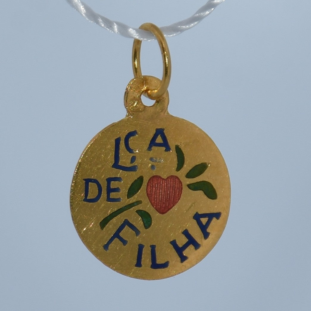 19.2K Portuguese Gold |  Lca De Filha (Daughter) Charm