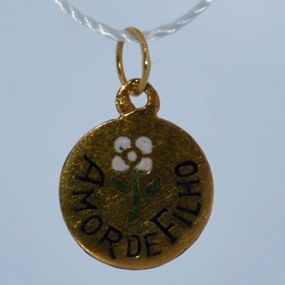 19.2K Portuguese Gold | Amor de Filha ( love of daughter) Charm