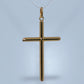 19.2K Portuguese Gold | Large Plain Cross Pendant