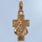 19.2K Portuguese Gold | X-Small Cross with Jesus Charm