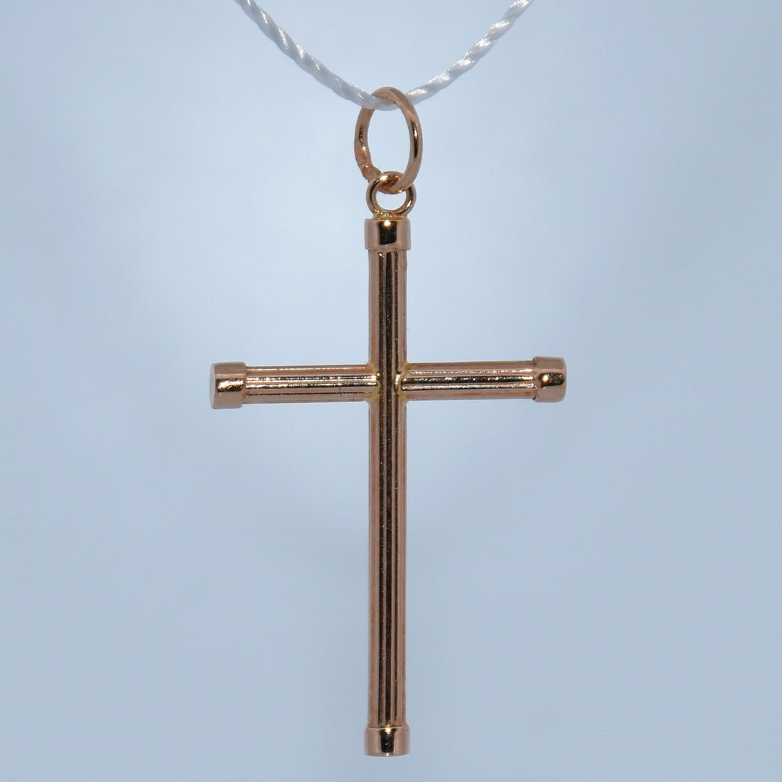 19.2K Portuguese Gold | Scroll Cross without Jesus Pendant