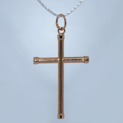 19.2K Portuguese Gold | Scroll Cross without Jesus Pendant